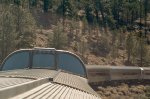 Grand Canyon Railway view from Coconino Dome interior